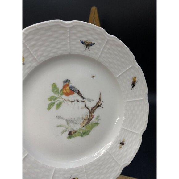 Ceralene Raynaud Limoges "Les Oiseaux" 6.5” Salad Bread Plate READ No 3 - Picture 5 of 5
